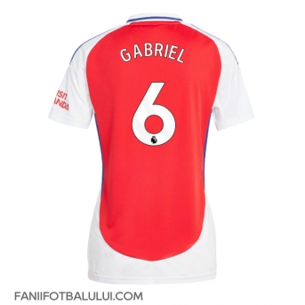 Arsenal Gabriel Magalhaes #6 Tricou Fotbal Replică 2024-25 Femei Acasa